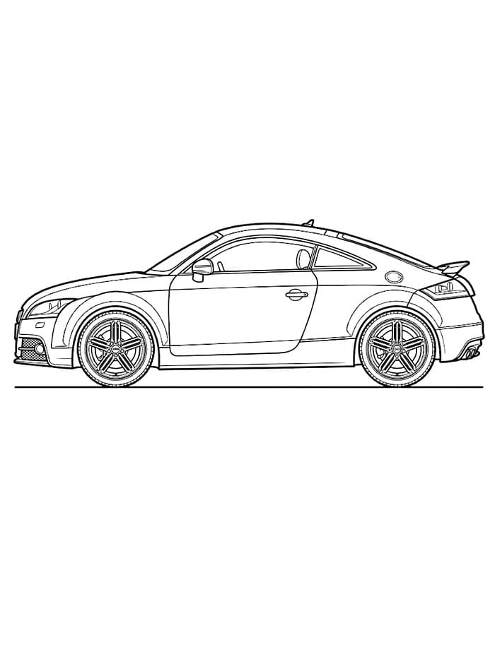 Auto Audi omalovánka