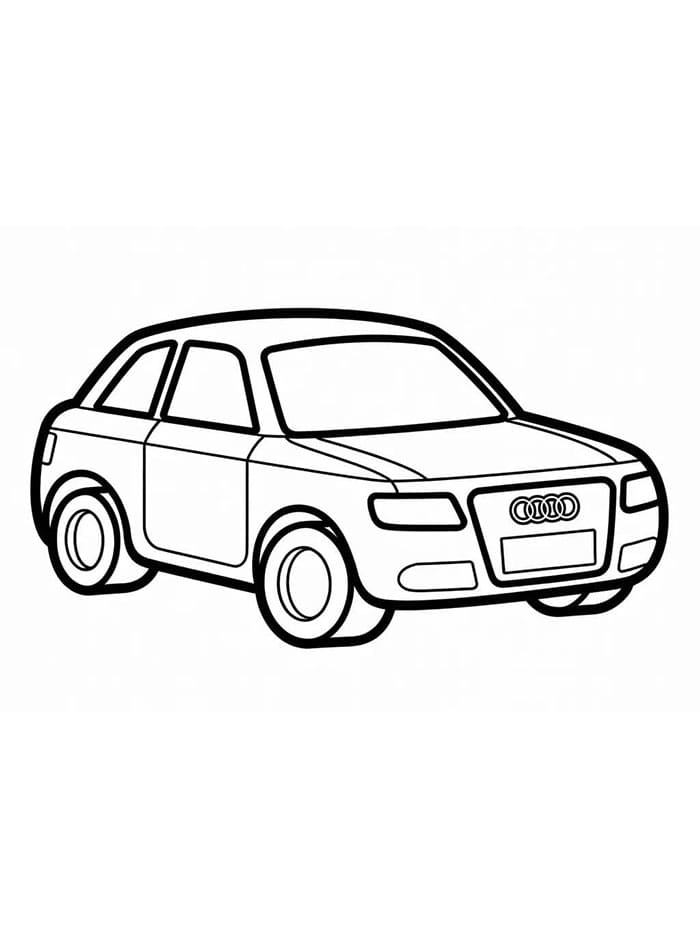 Běžné Audi omalovánka