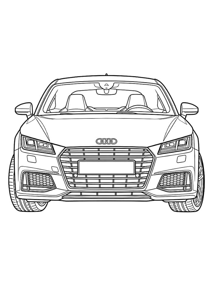 Bezplatné Audi pro děti omalovánka