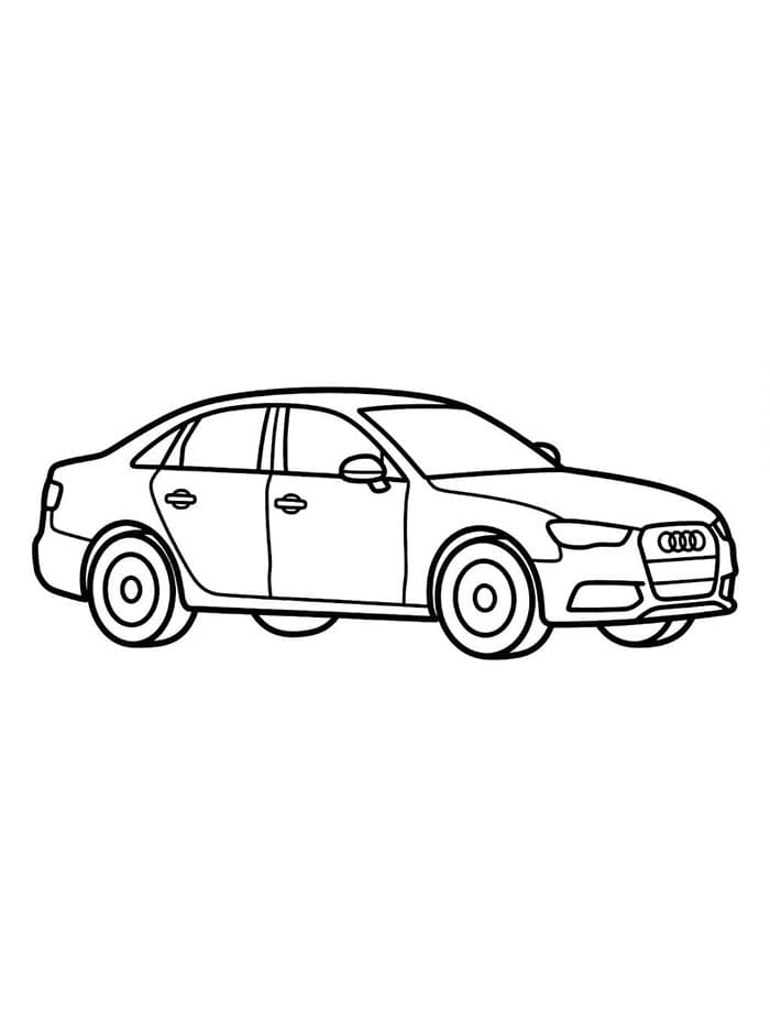 Bezplatné Audi omalovánka