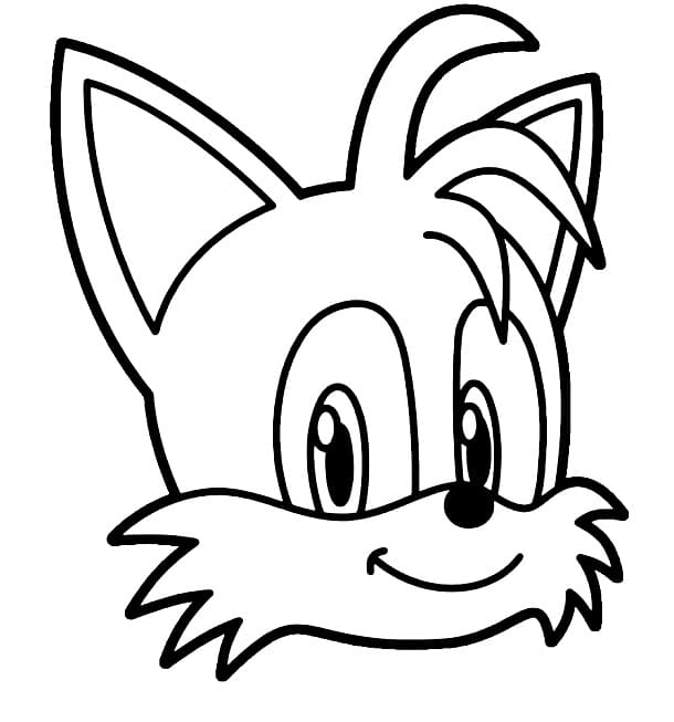 Bezplatný tisknutelný Tails omalovánka