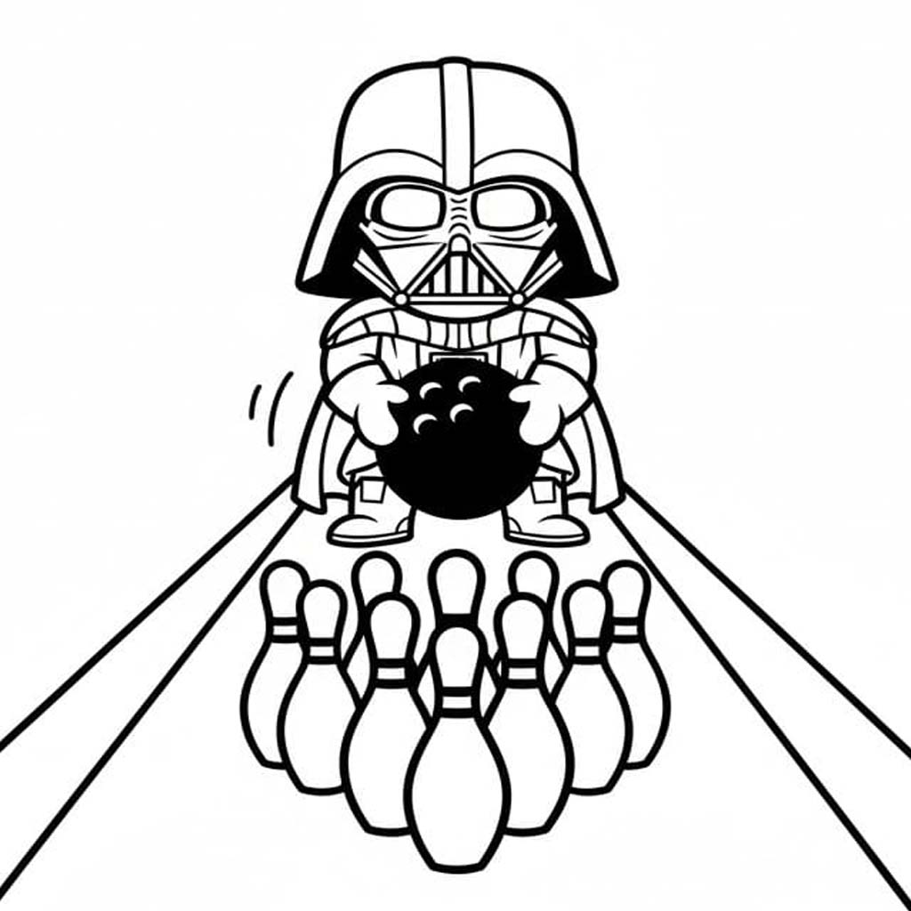 Darth Vader Star Wars omalovánka