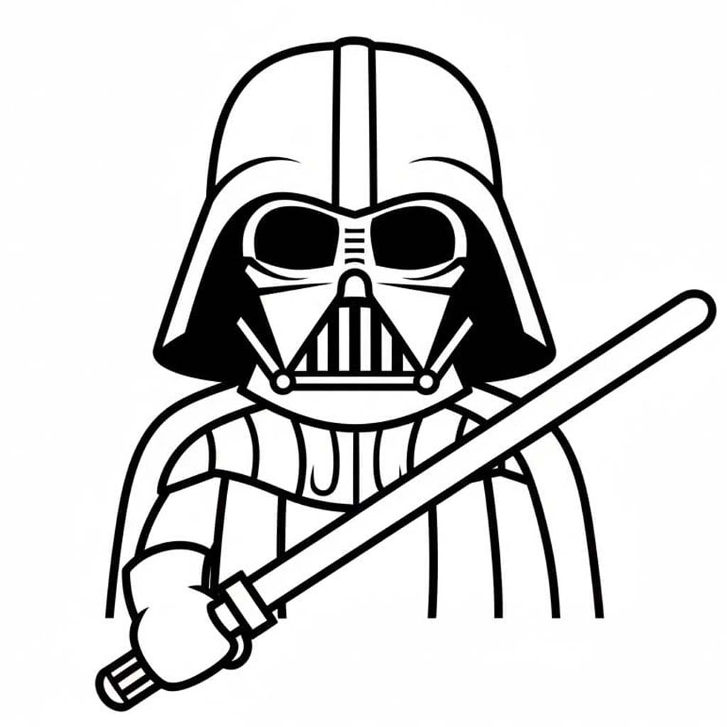 Darth Vader omalovánky