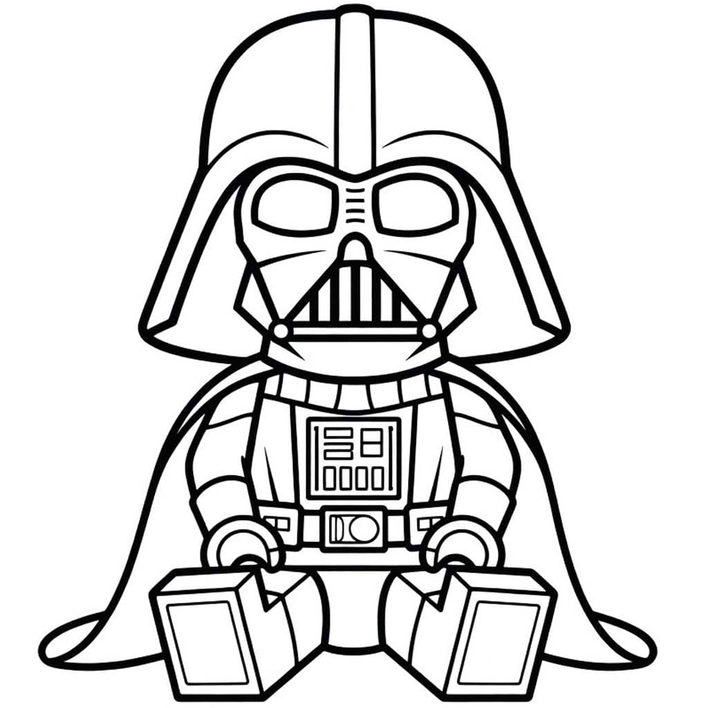 Darth Vader ze Star Wars omalovánka