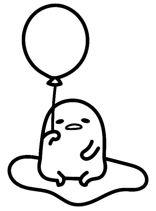 Gudetama s Balónkem omalovánka