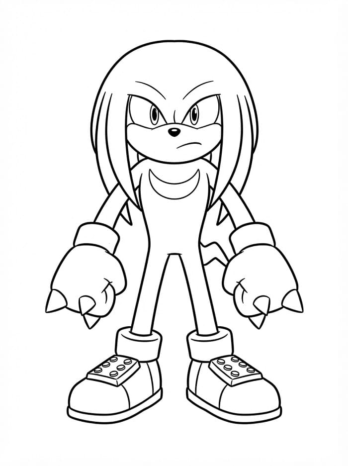 Knuckles omalovánky