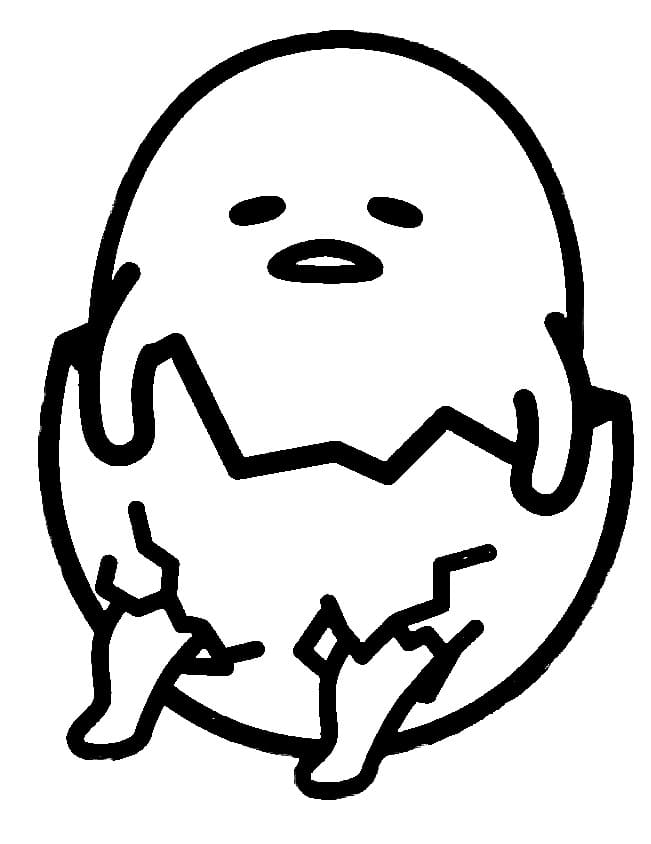 Kresba Gudetama omalovánka