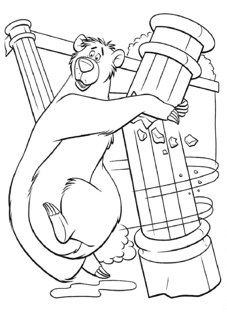 Kreslená Kniha džunglí omalovánka