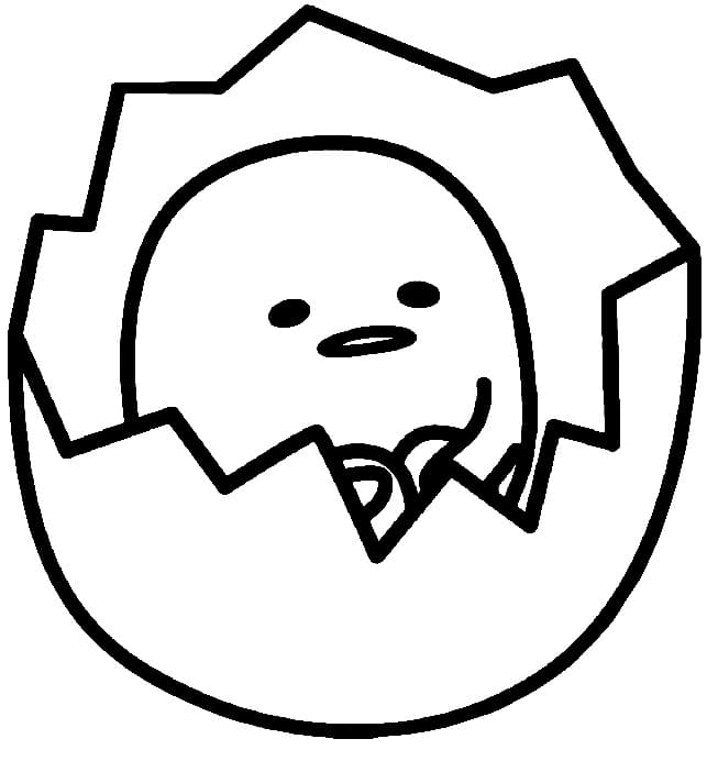 Malé Gudetama omalovánka