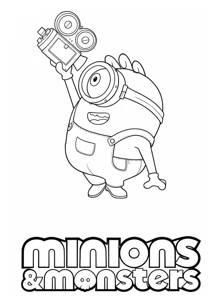 Omalovánky Mimoni a Monstra