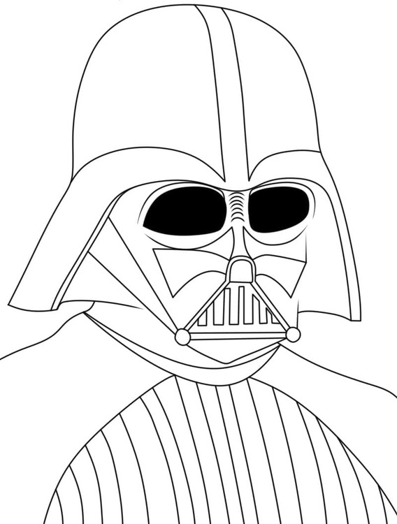 Obrázek Darth Vadera omalovánka