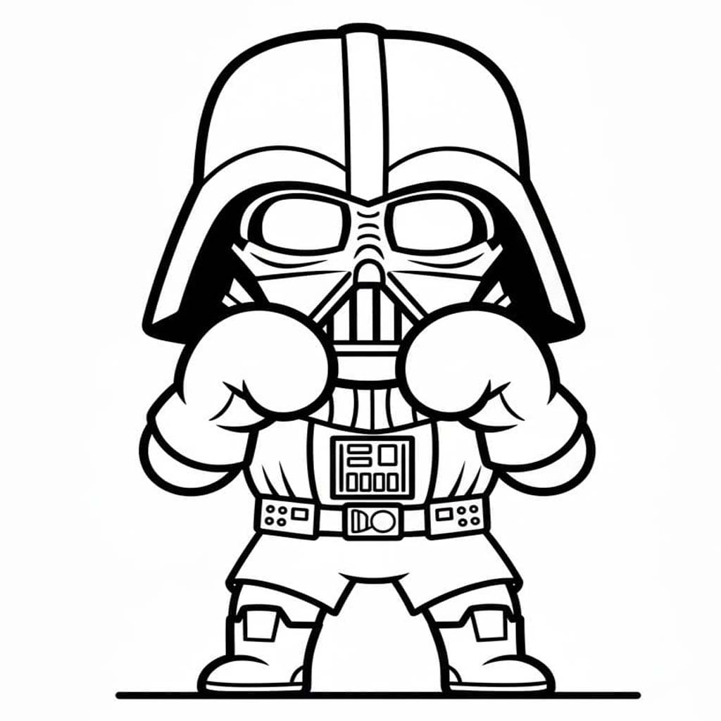 Roztomilý Darth Vader omalovánka