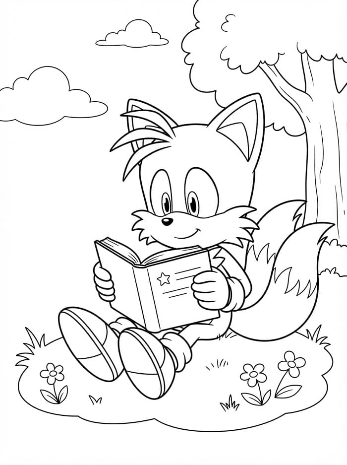 Roztomilý Tails omalovánka