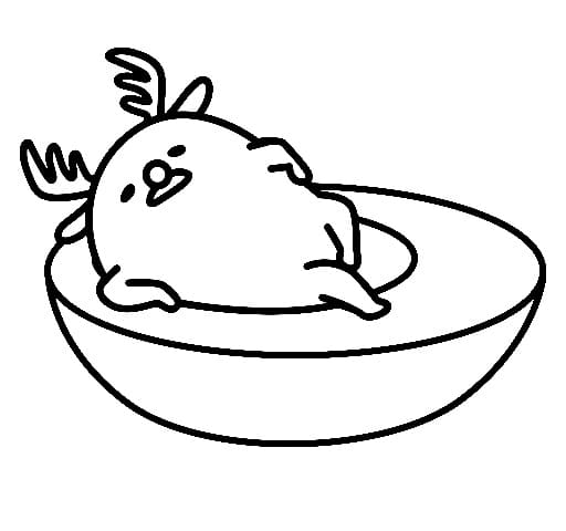 Sobí Gudetama omalovánka