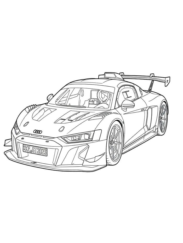 Superauto Audi omalovánka
