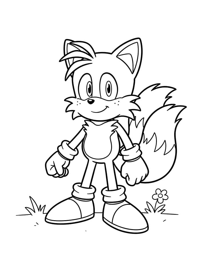 Tails ze Sonica omalovánka
