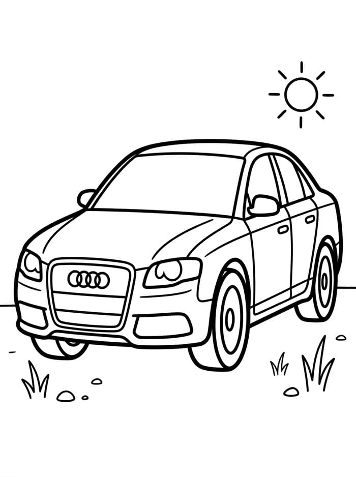 Audi omalovánky