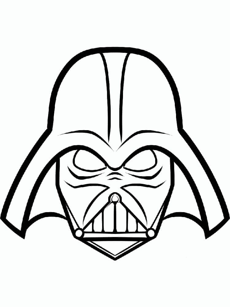 Tisknutelný obrázek Darth Vadera omalovánka