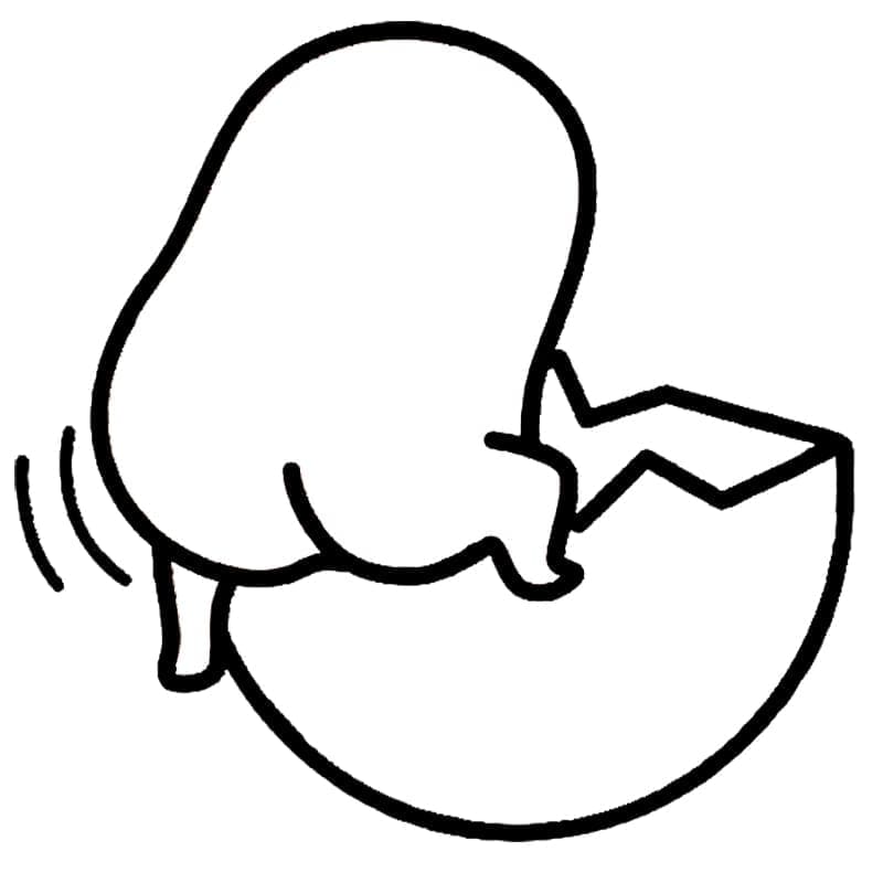 Velmi Vtipné Gudetama omalovánka