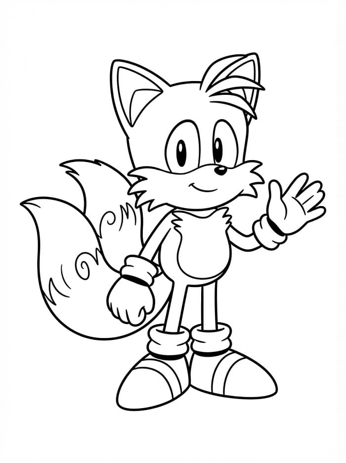 Tails omalovánky