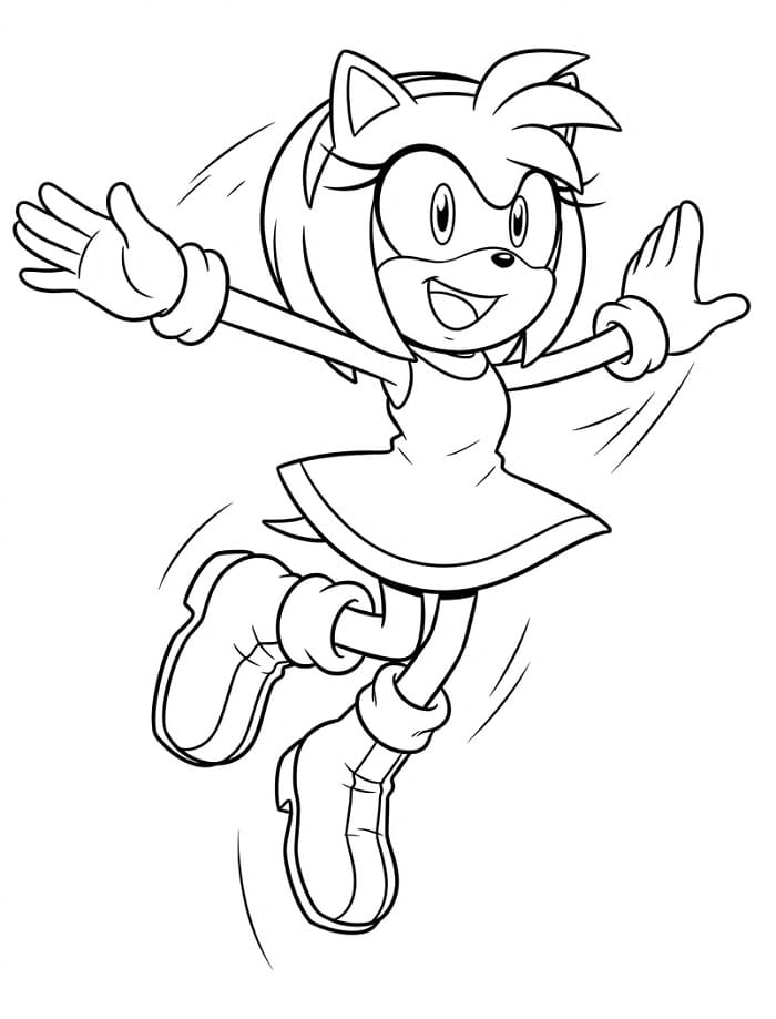 Amy Rose omalovánky