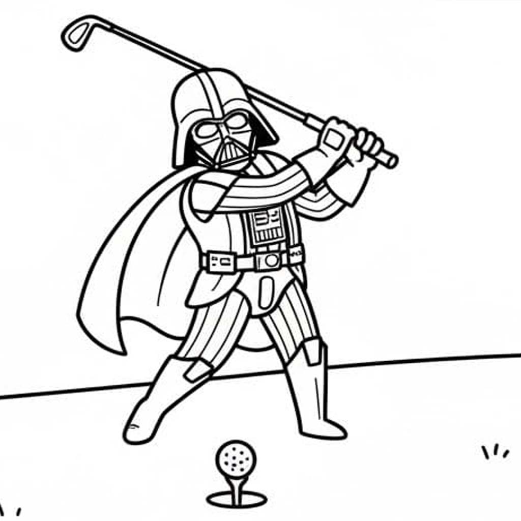 Vytisknout Darth Vadera omalovánka