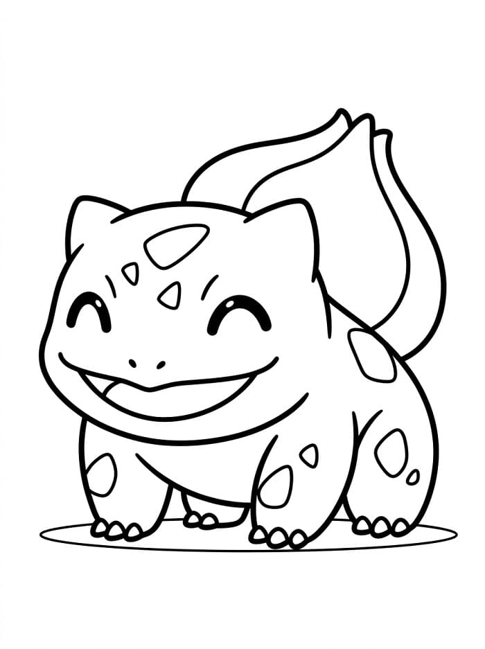 Bezplatný Bulbasaur k vytištění omalovánka