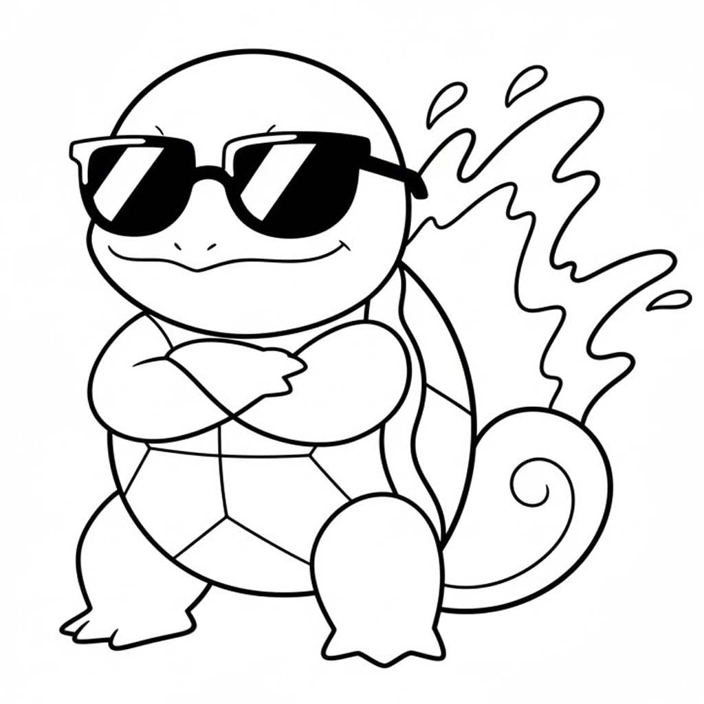 Bezplatný Squirtle omalovánka