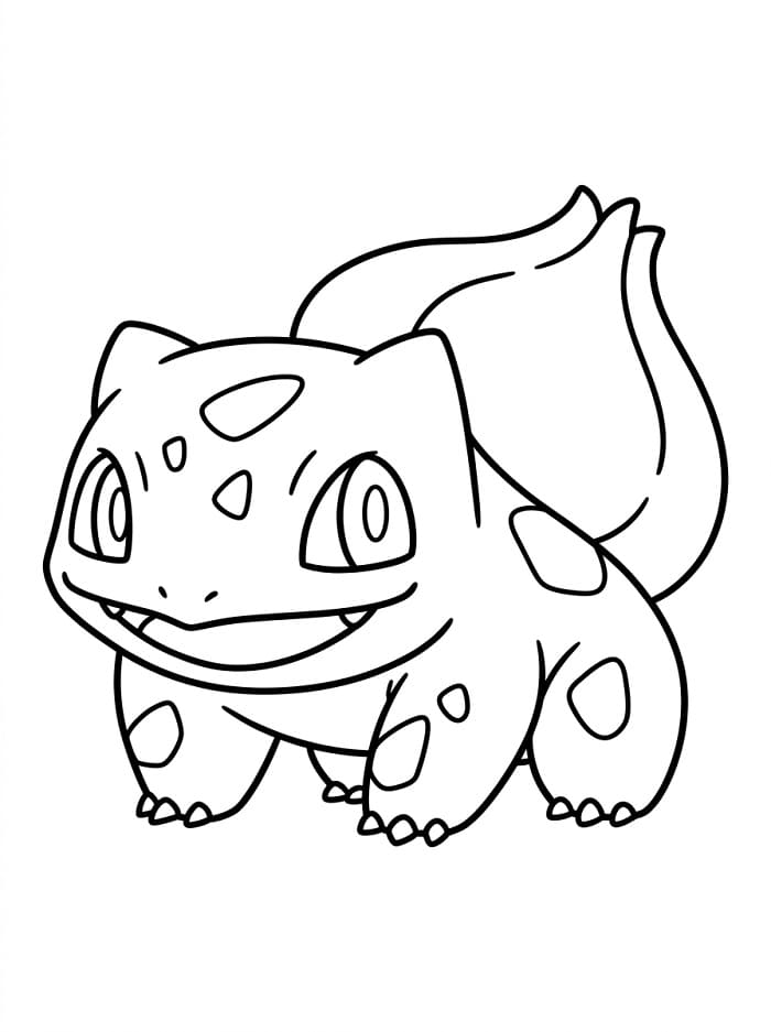 Bulbasaur k vytisknutí omalovánka