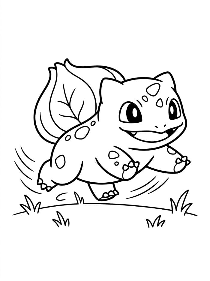 Bulbasaur z Pokémonů omalovánka