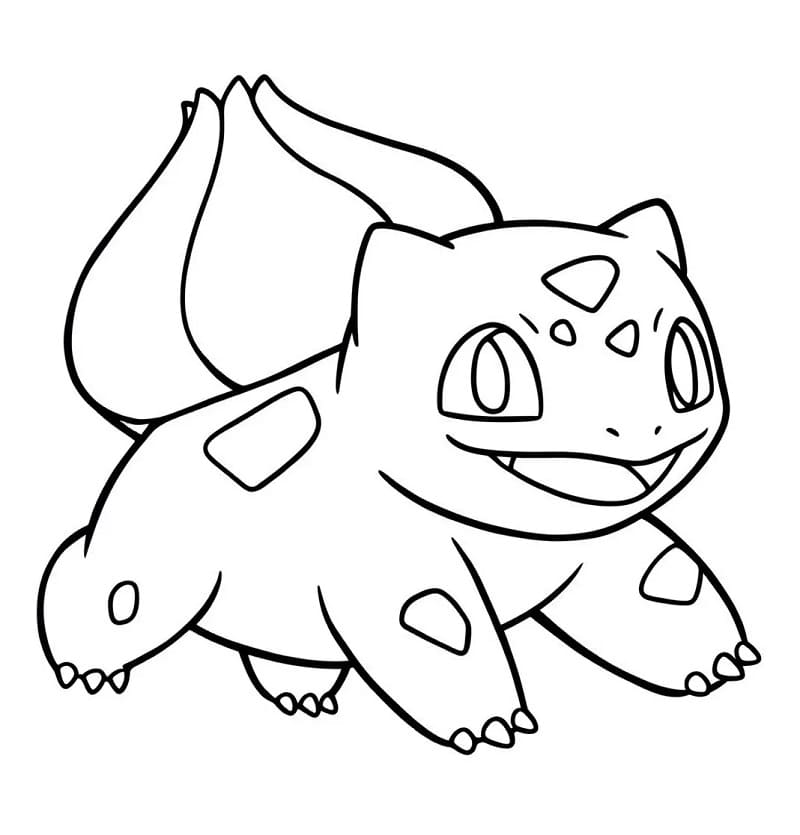 Bulbasaur zadarmo omalovánka