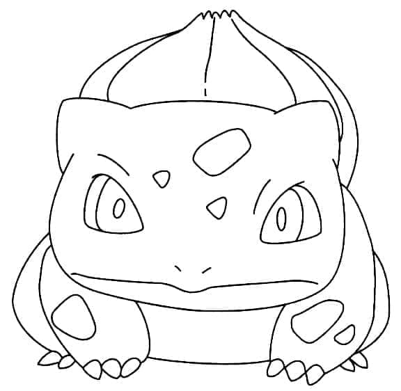 Bulbasaur zdarma omalovánka