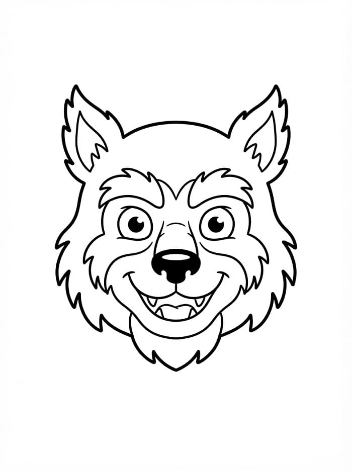 Halloweenská maska (12) omalovánka