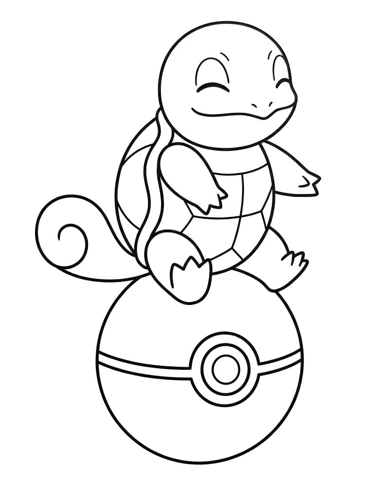 Líbezný Squirtle omalovánka