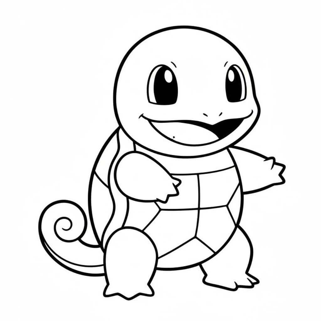 Malý Squirtle omalovánka
