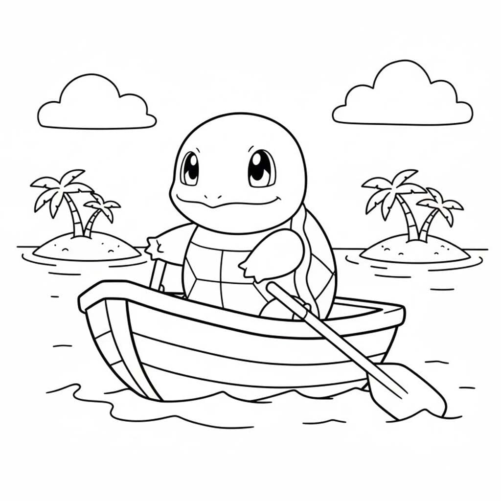 Mládě Squirtle omalovánka