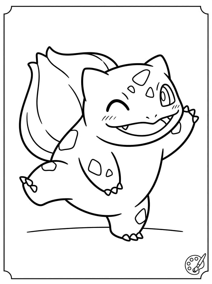 Pěkný Bulbasaur omalovánka
