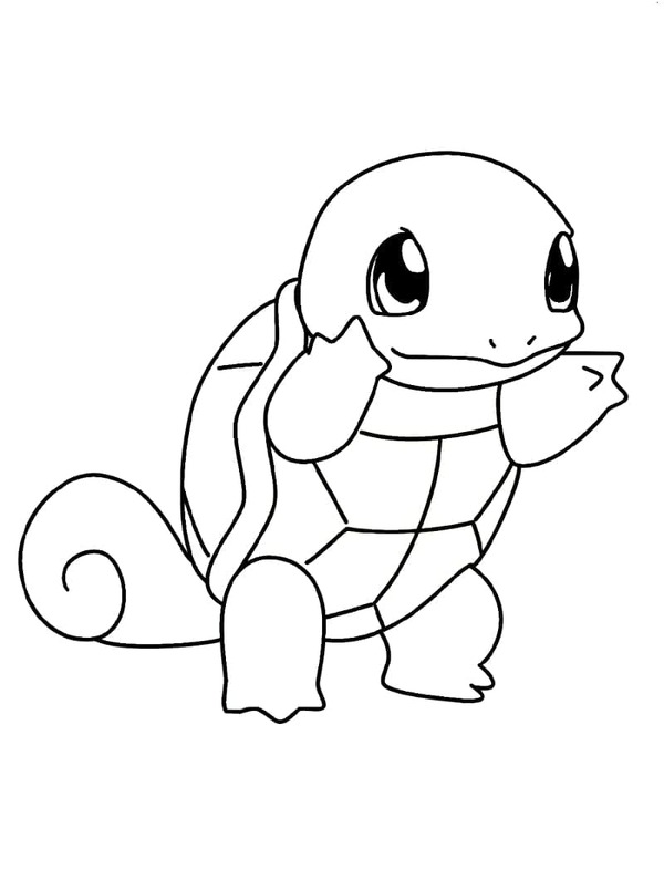 Prostý Squirtle omalovánka