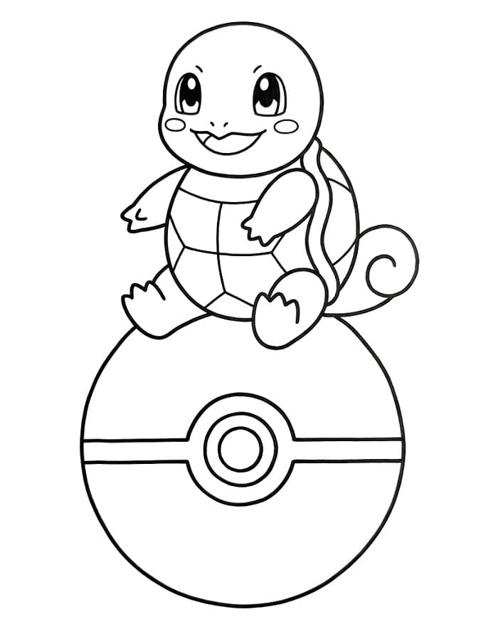 Rozkošný Squirtle omalovánka