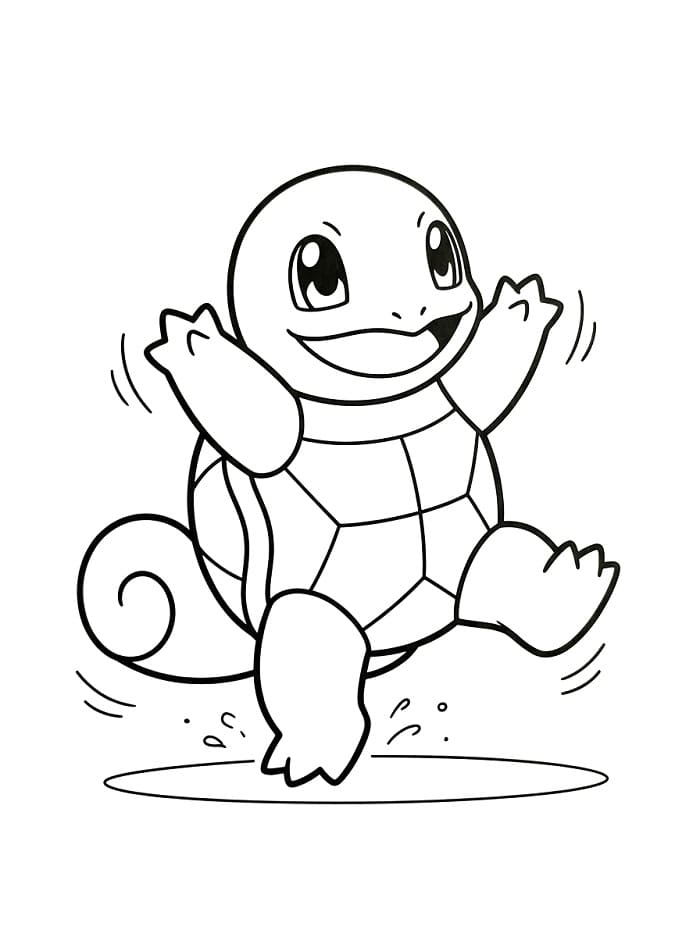 Squirtle omalovánky