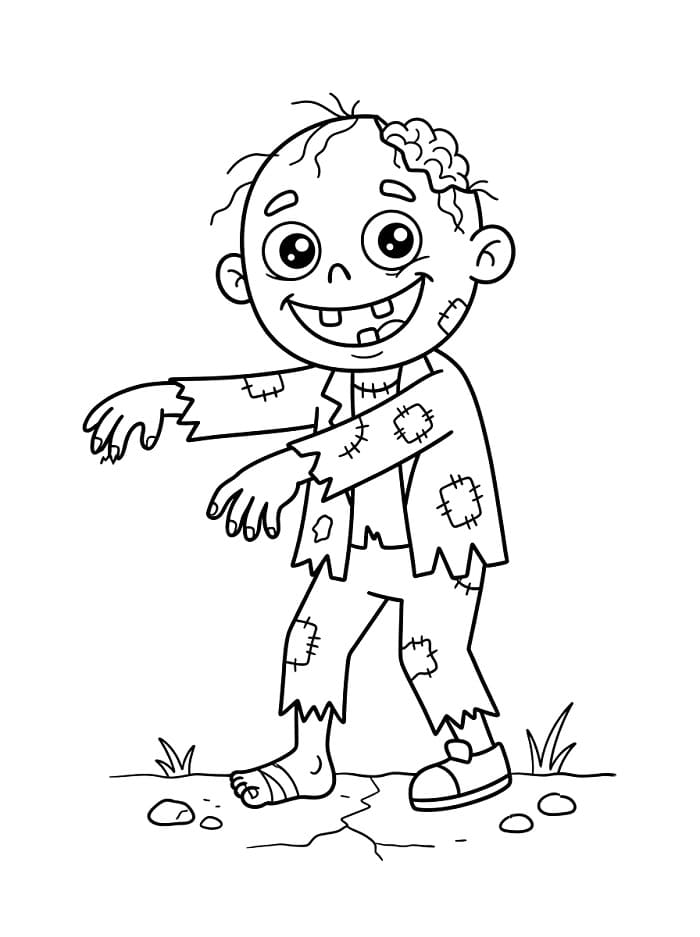 Vytisknout zombie omalovánka