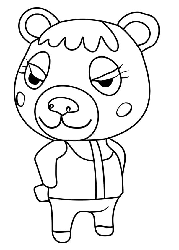 Animal Crossing hra omalovánka