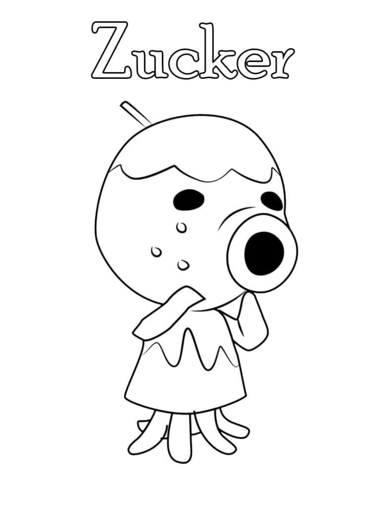 Animal Crossing zadarmo omalovánka