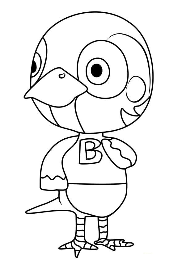 Animal Crossing zdarma omalovánka