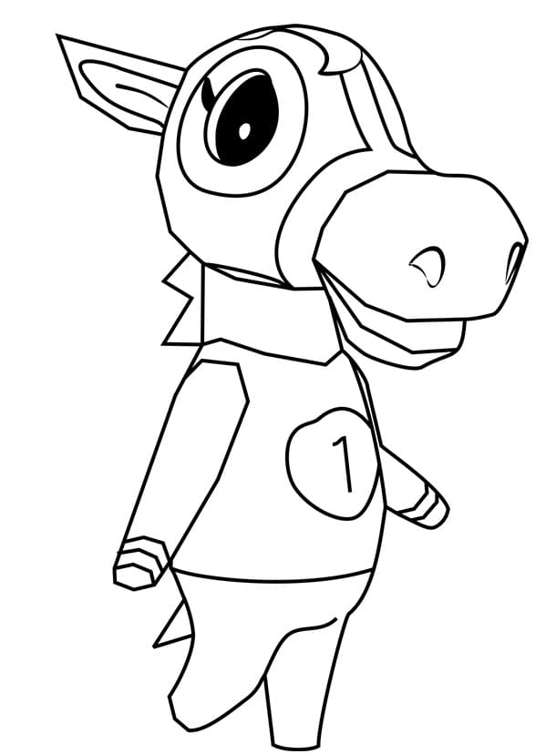 Bezplatné Animal Crossing k vytištění omalovánka