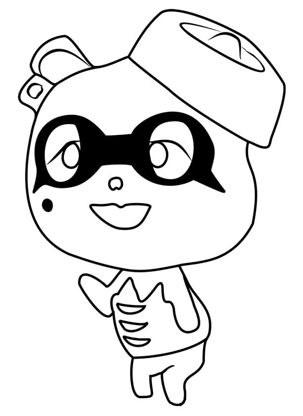 Bezplatné Animal Crossing omalovánka