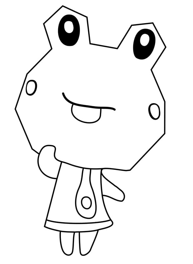 Líbezné Animal Crossing omalovánka
