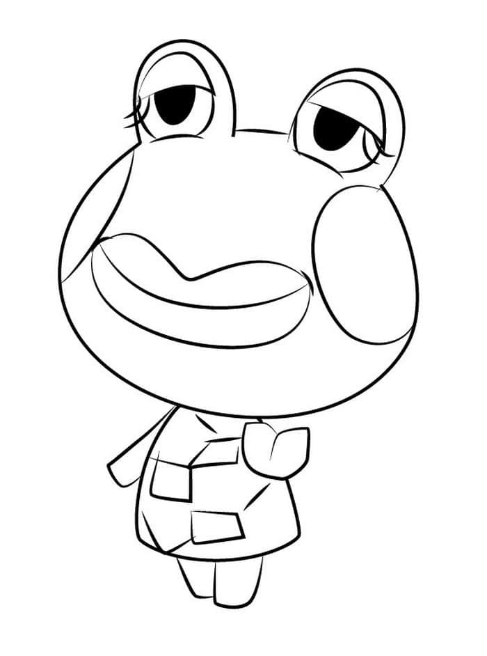 Obrázek Animal Crossing zdarma omalovánka