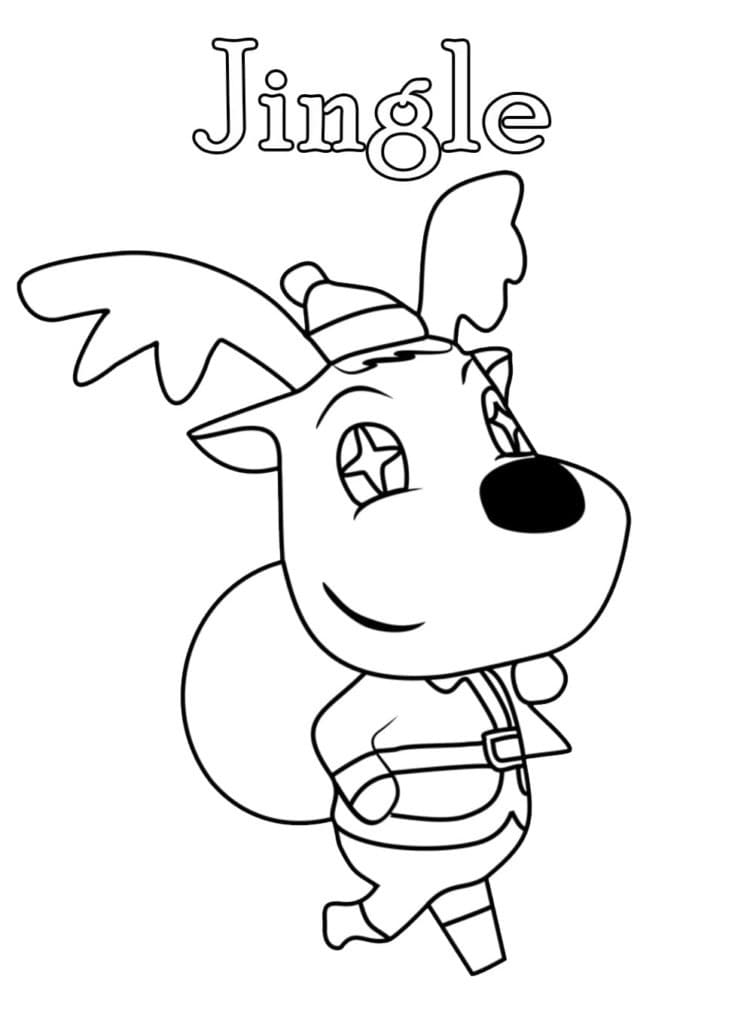 Obrázek Animal Crossing omalovánka
