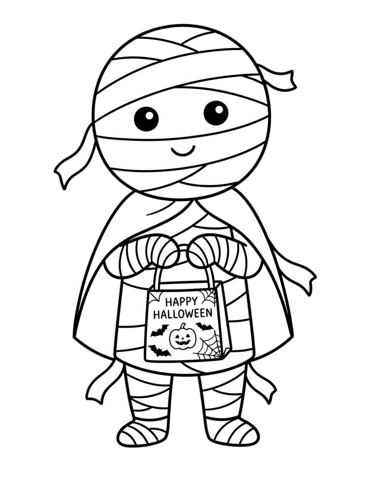 Omalovánky Mumie
